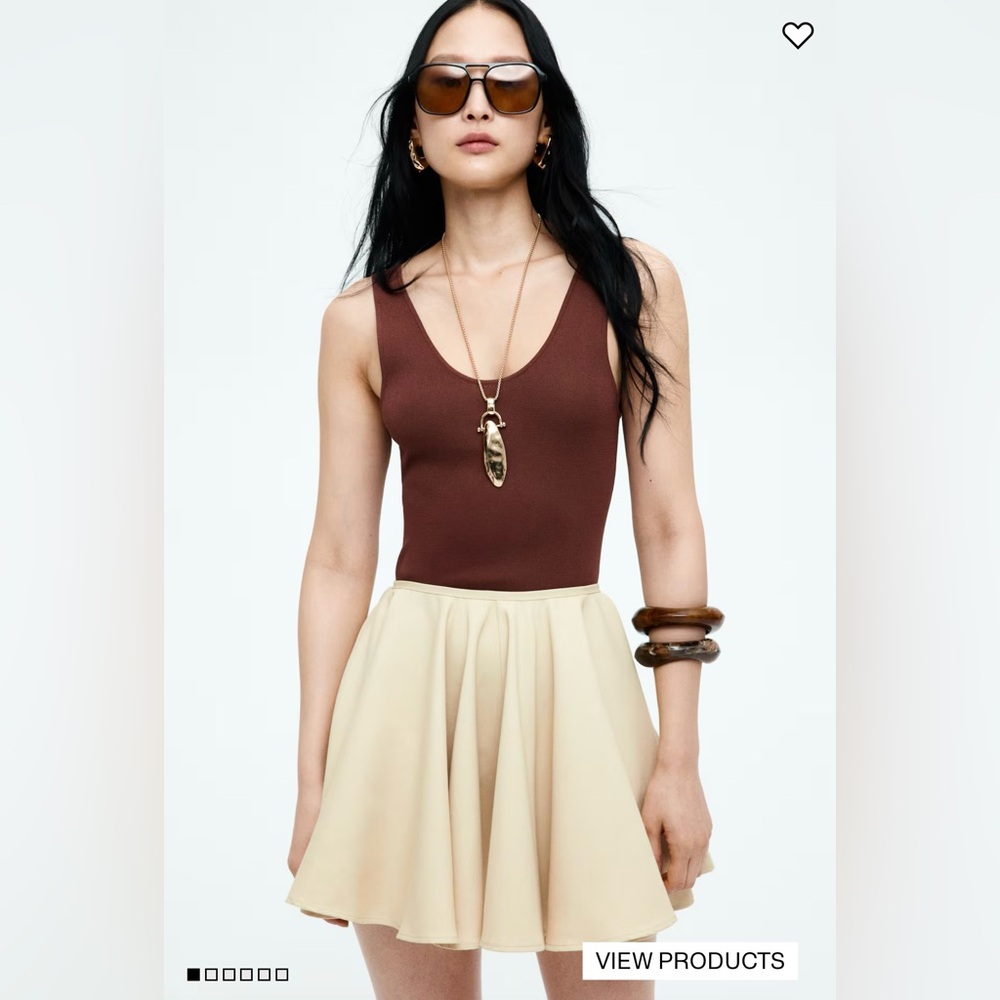 NWOT H&M Brown Knit Tank Top